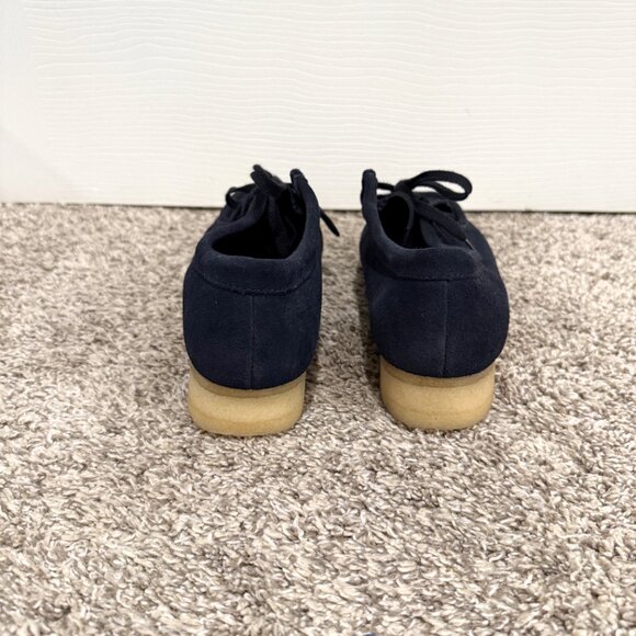 NWT Clarks Navy Suede Wallabees in Daim Bleu Marine Size 9.5 - Picture 5 of 8